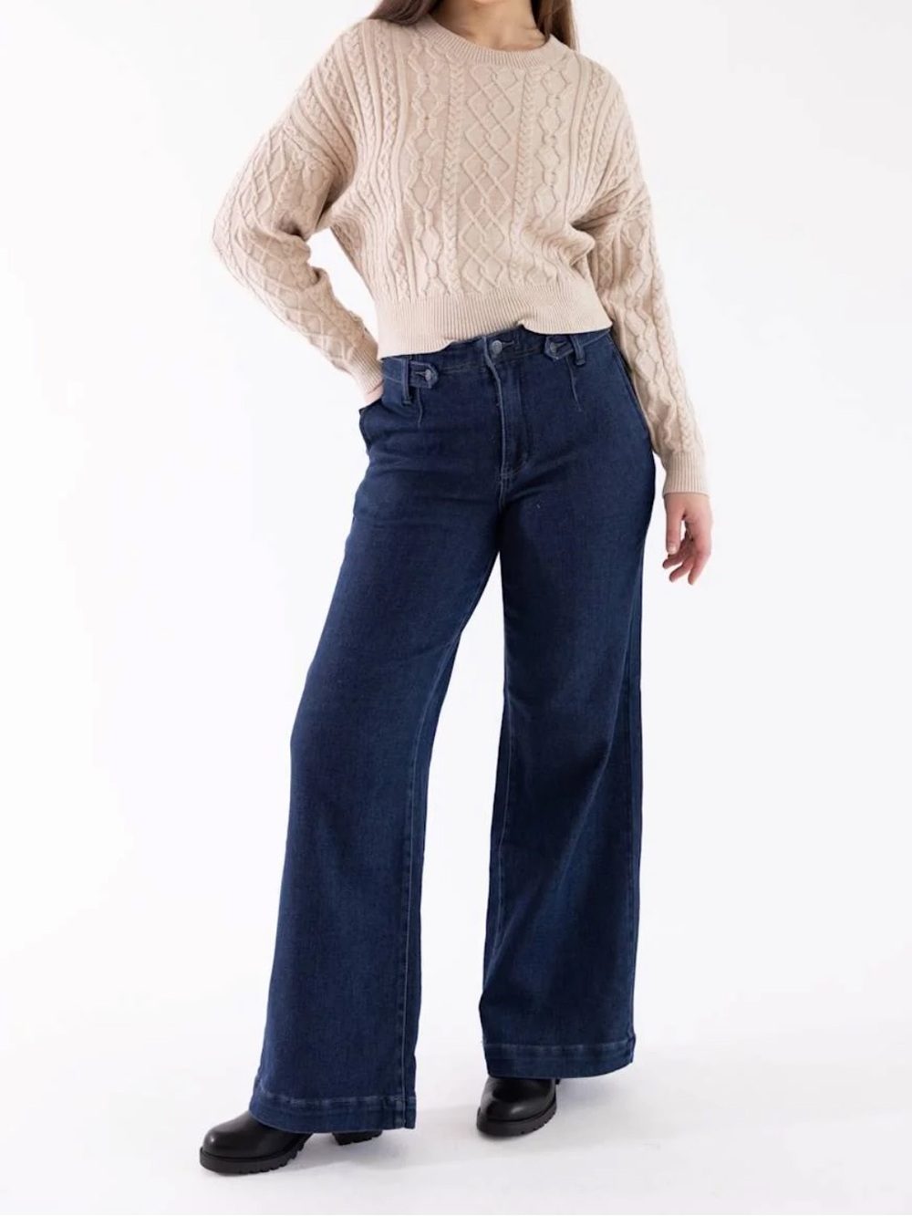 Judy Blue High Rise Lux Retro Wide Leg Jeans
